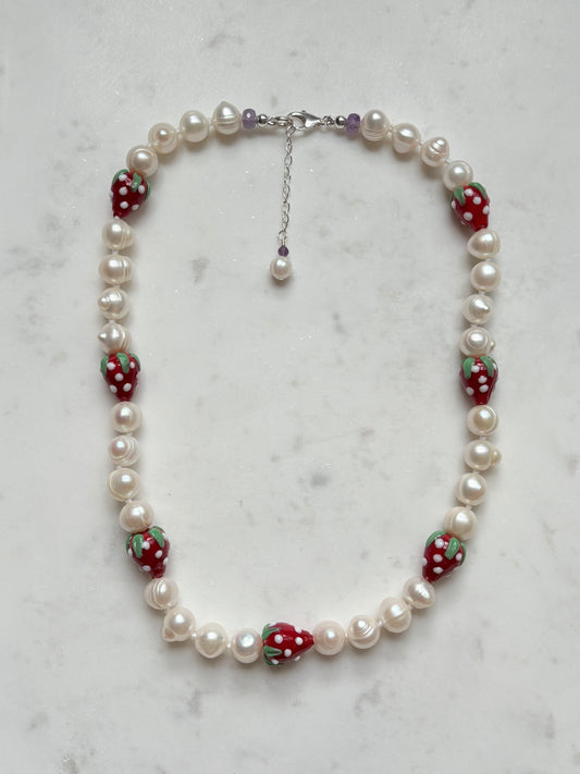 Strawberry Pickin' Necklace