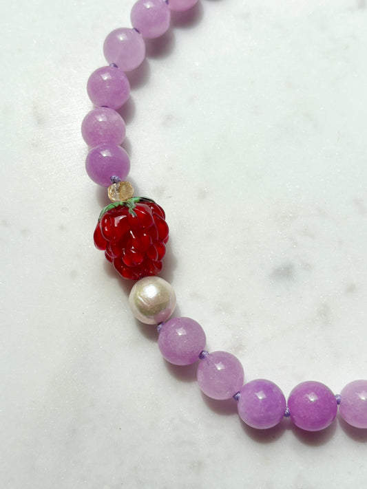 Raspberry Fizz Necklace - Limited