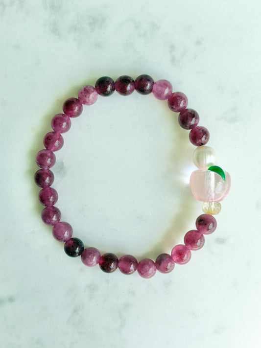 Peach Fruit Loops Bracelet
