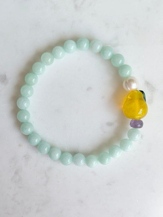 Pear Fruit Loops Bracelet