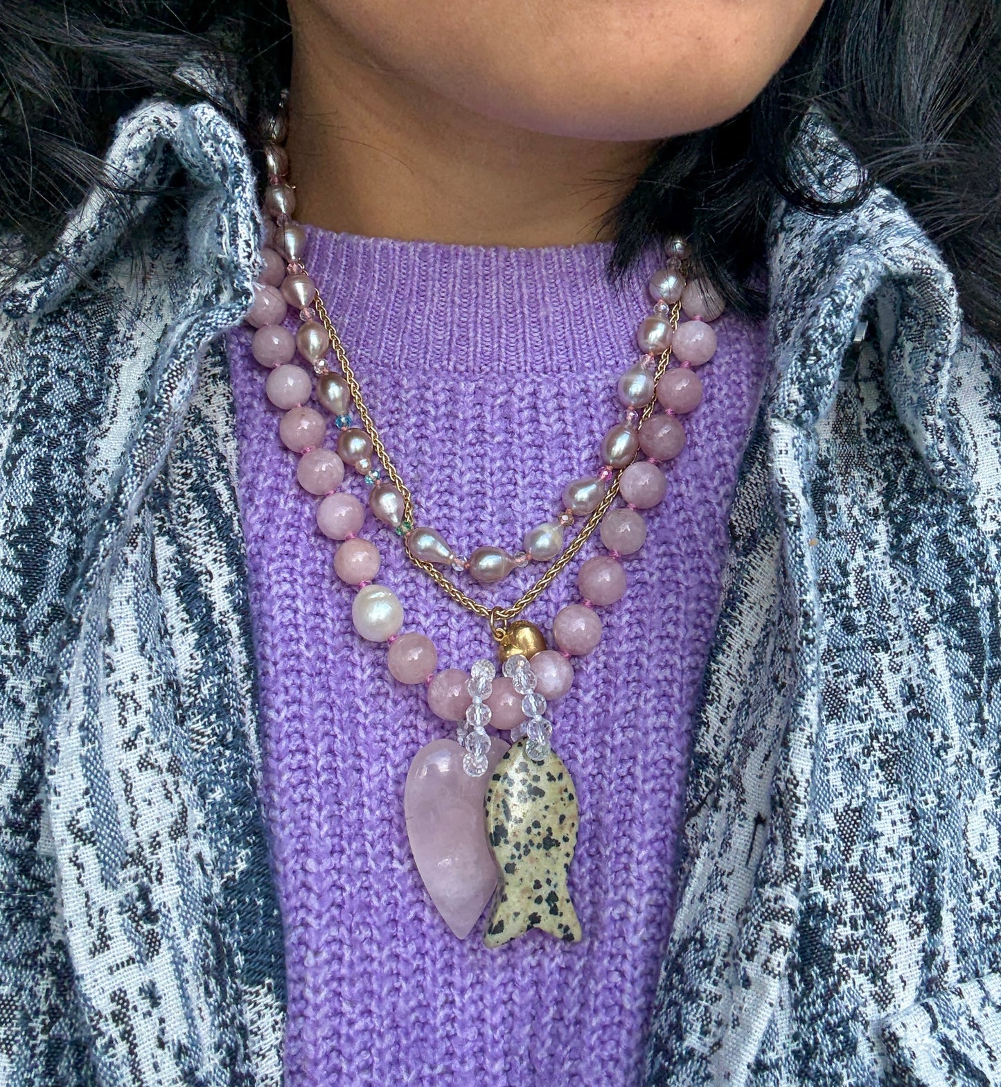 Kunzite O’Clock Necklace