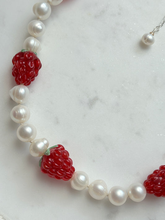 Raspberry Pickin' Necklace - Limited