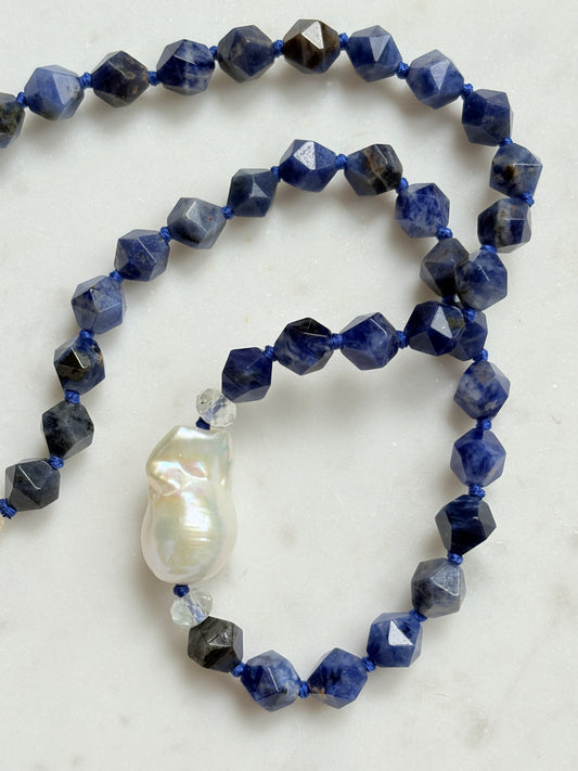 Star Cut Embrace Sodalite Necklace - Limited