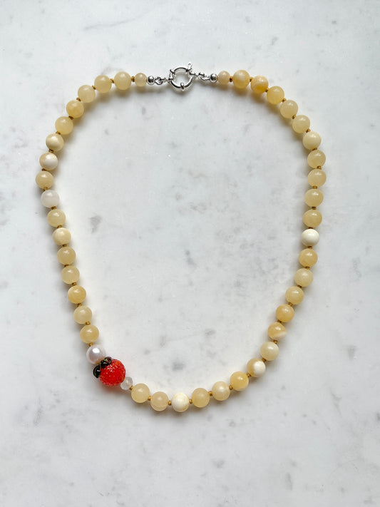 Clementine Fruit Loops Necklace