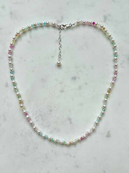 Rainbow Sprinkles Mini Necklace