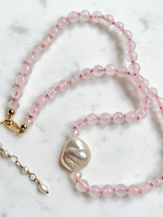 Baroque Embrace Rose Necklace - Limited