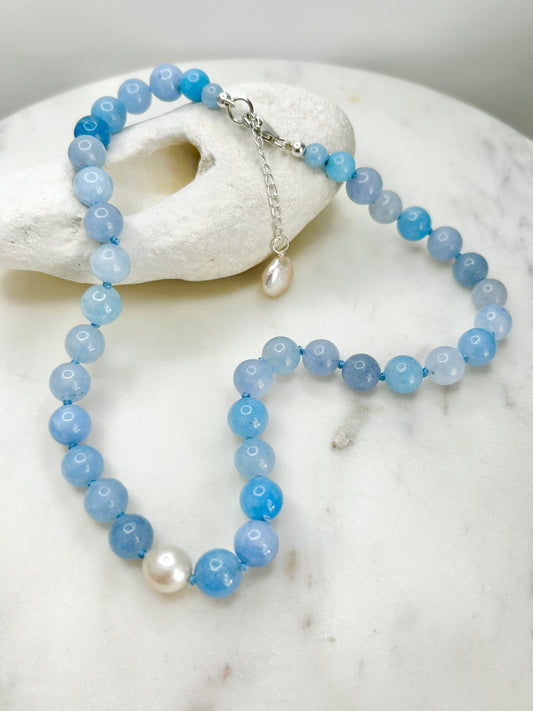 Aquamarine O’Clock Necklace