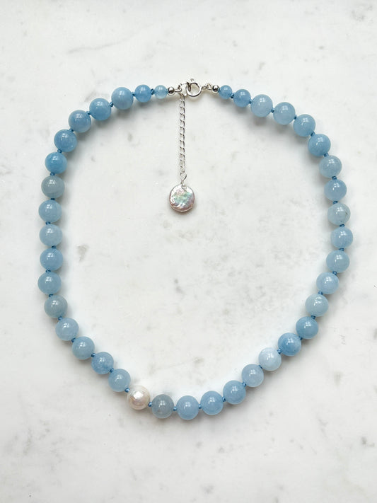 Aquamarine O’Clock Necklace