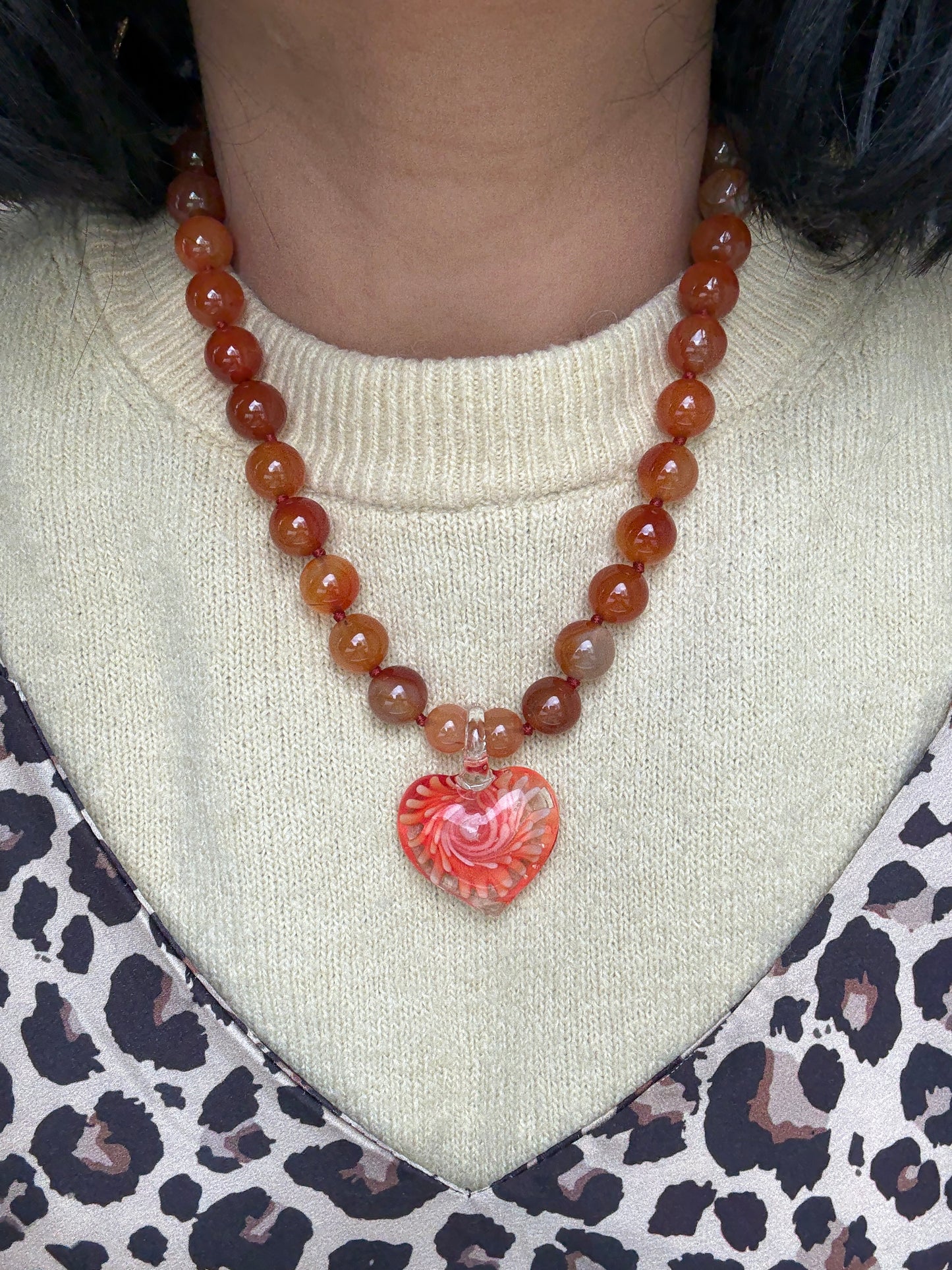 Heart Of Glass Necklace - One Of A Kind