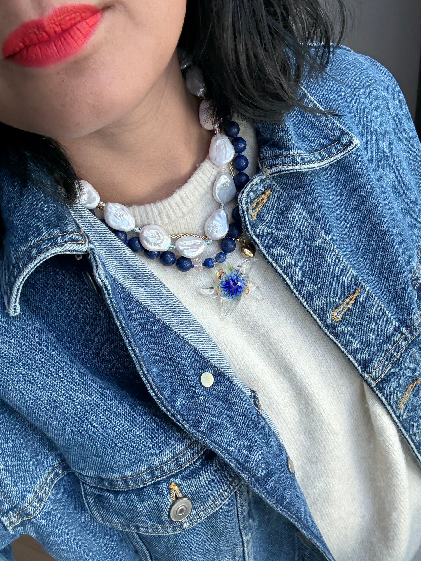 Rainbow Droplet Necklace
