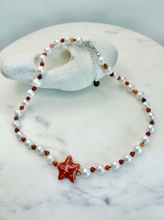 Pearly Star Necklace