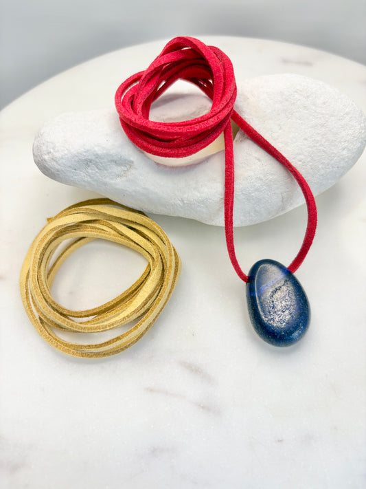 Lapis Lazuli Pebble Pendant