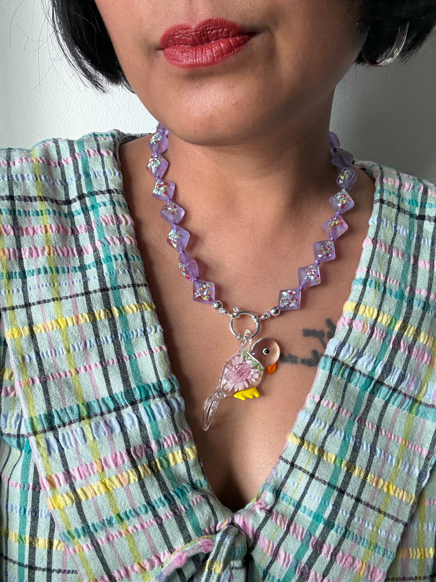 Birthday Sprinkles Lavender Bold Necklace - Limited