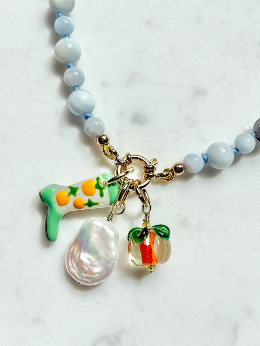 Bootiful Persimmon Bites Necklace