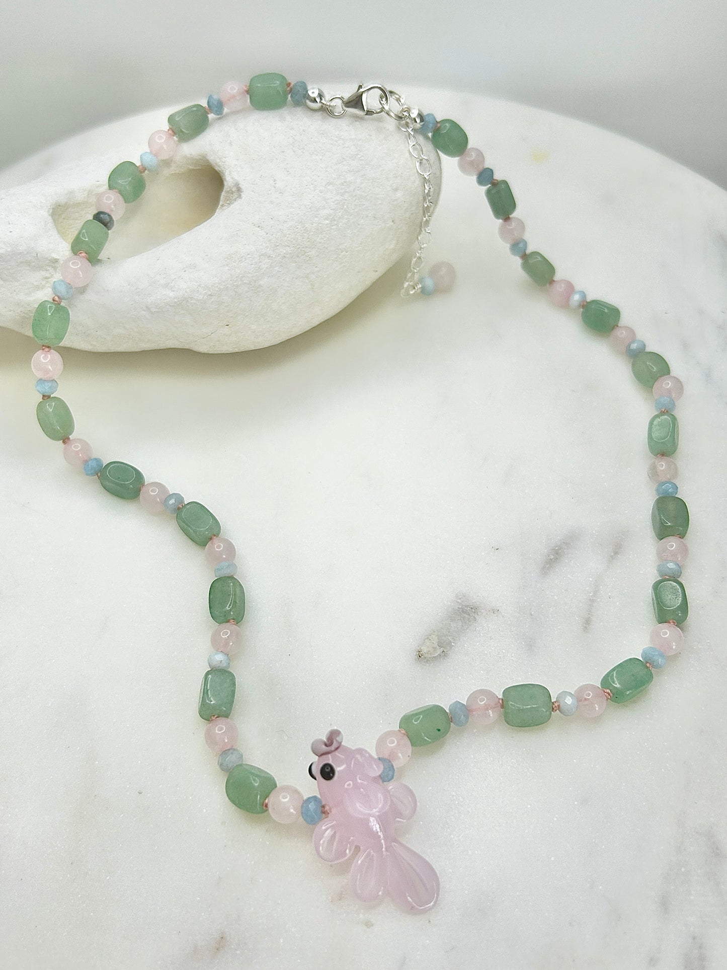 Pastel Splash & Dash Sunset Necklace