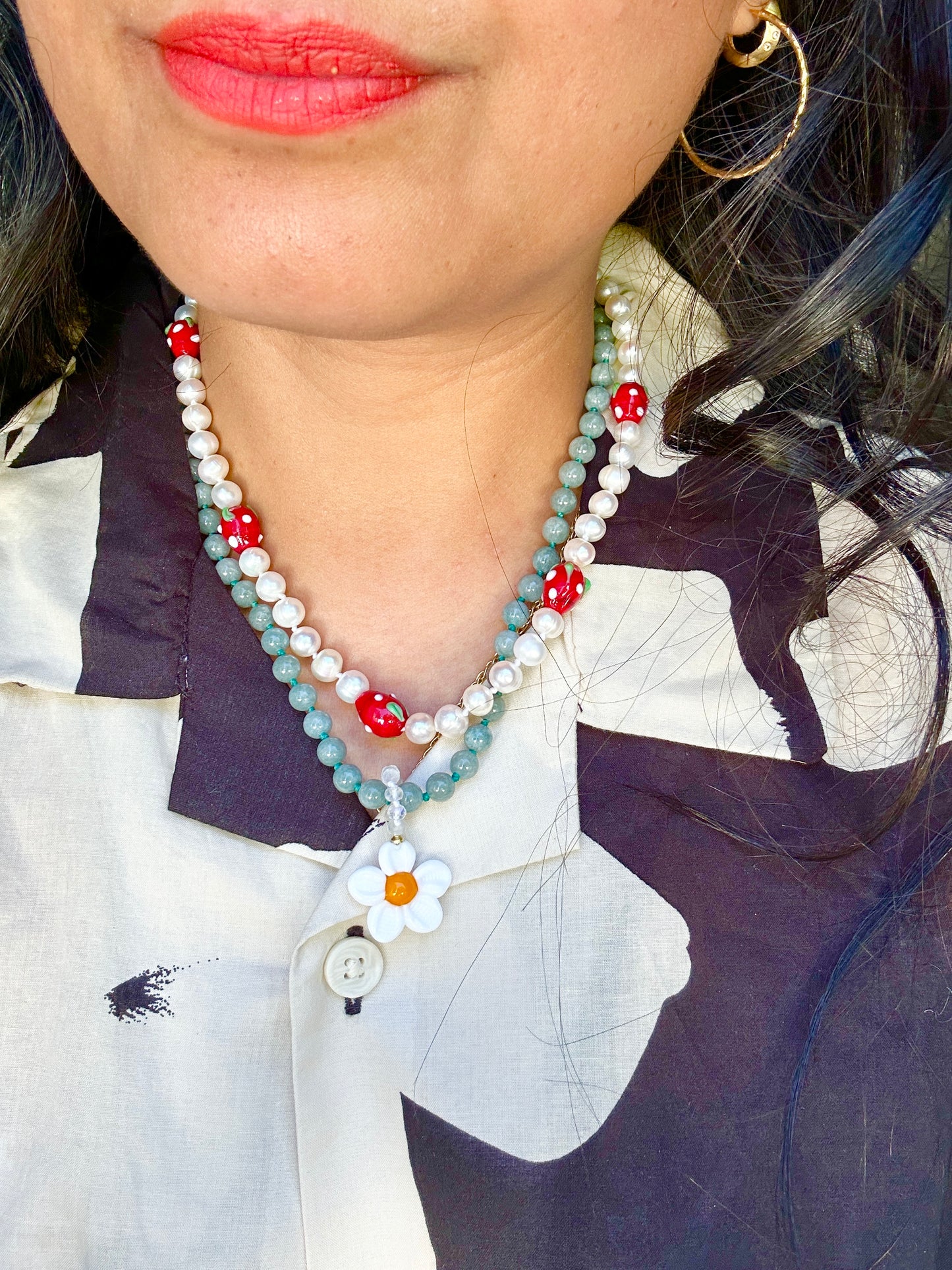 Strawberry Pickin' Necklace