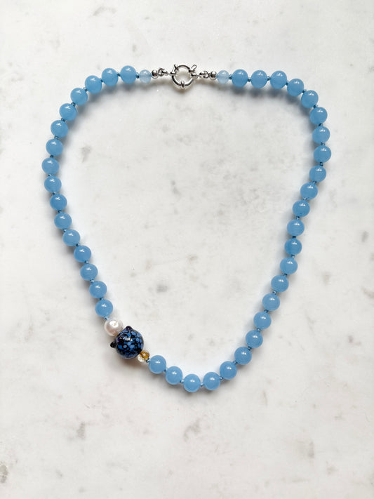 Blueberry Fruit Loops Necklace