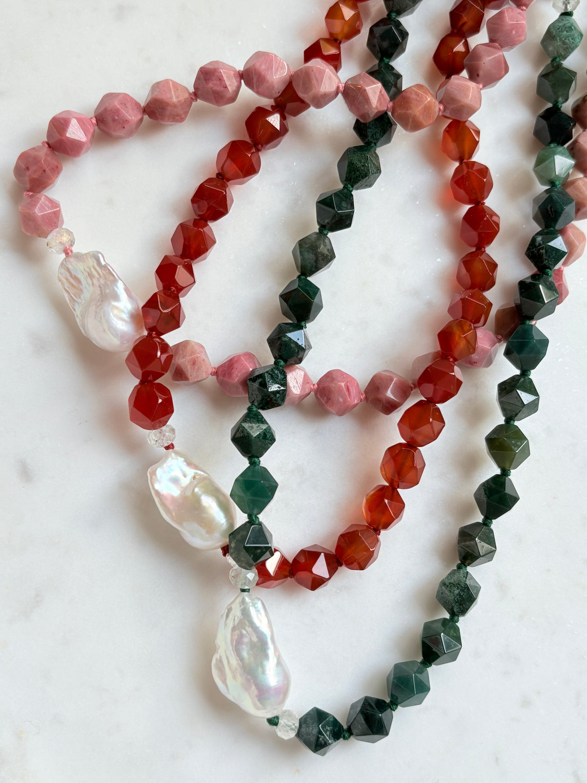 Star Cut Embrace Deluxe Moss Necklace - Limited