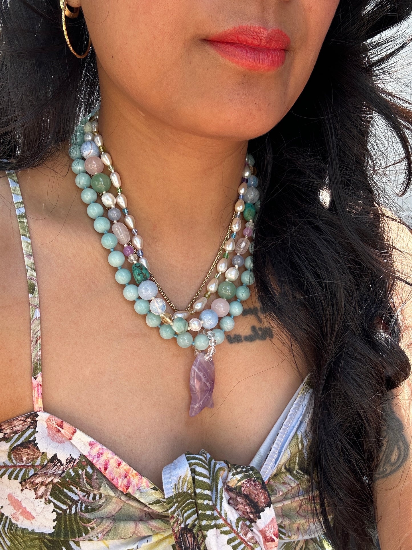 Amazonite O’Clock Necklace