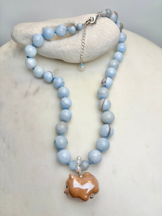 Pocket Pomeranian Biscuit Necklace - Limited