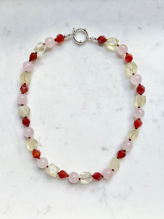 Warm Lemon Candy Mix Necklace - Limited