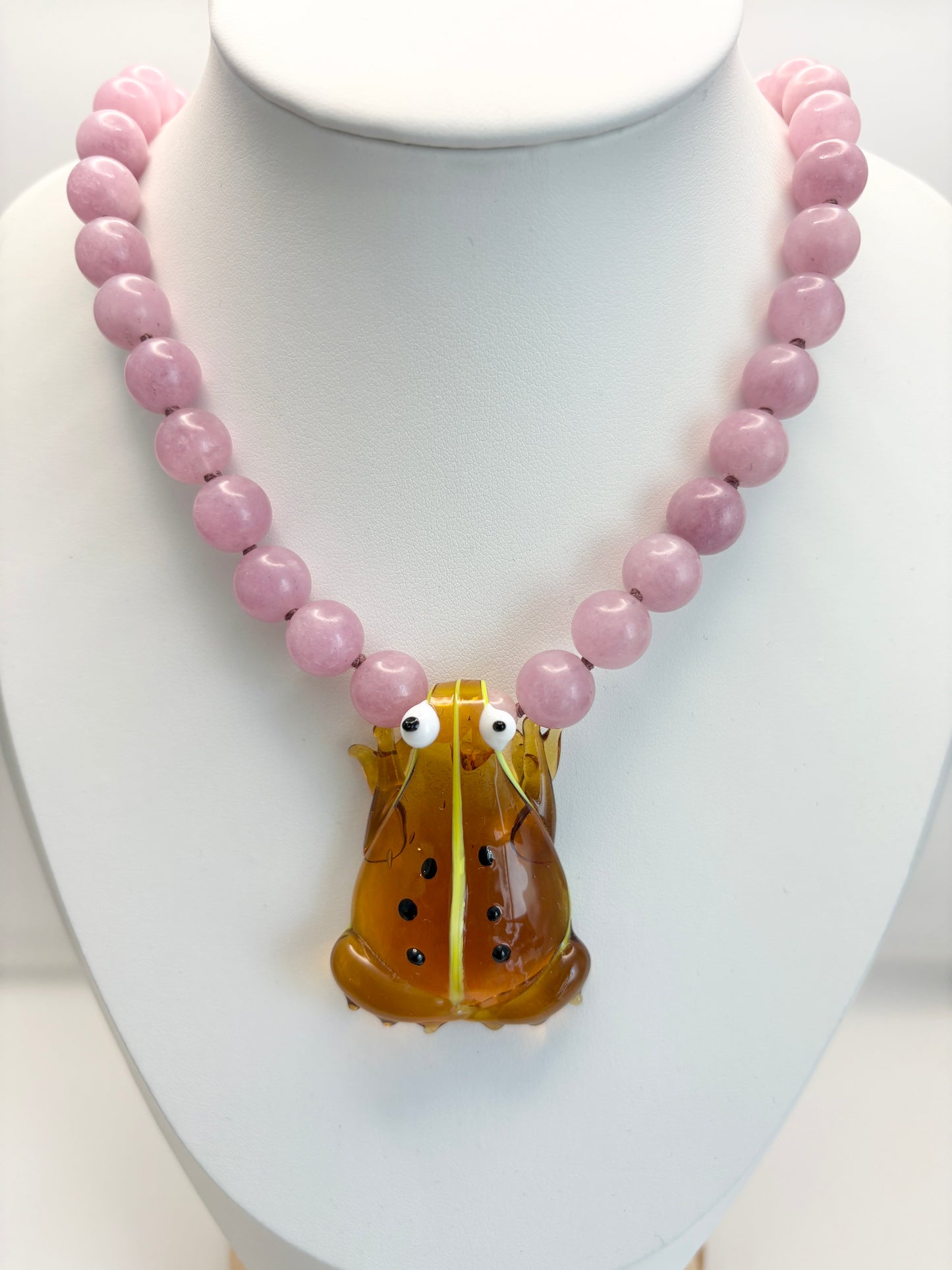 Gemstone Hopper Petal Necklace