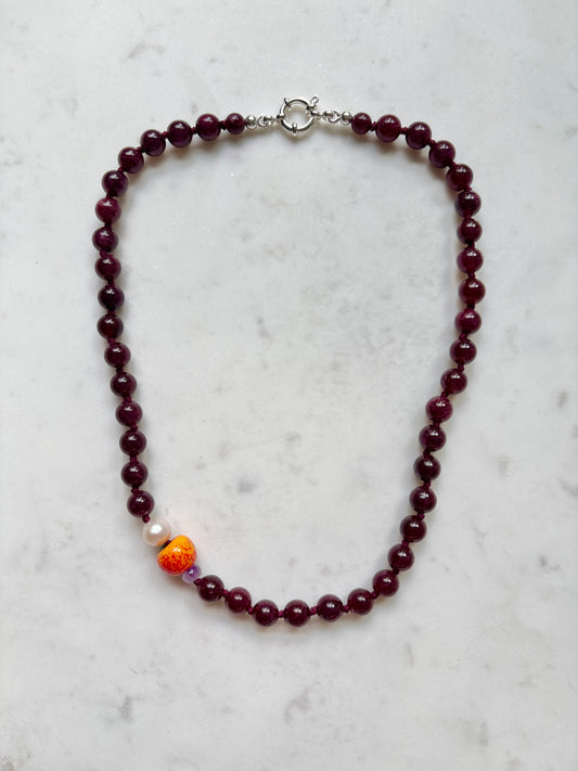Nectarine Fruit Loops Necklace