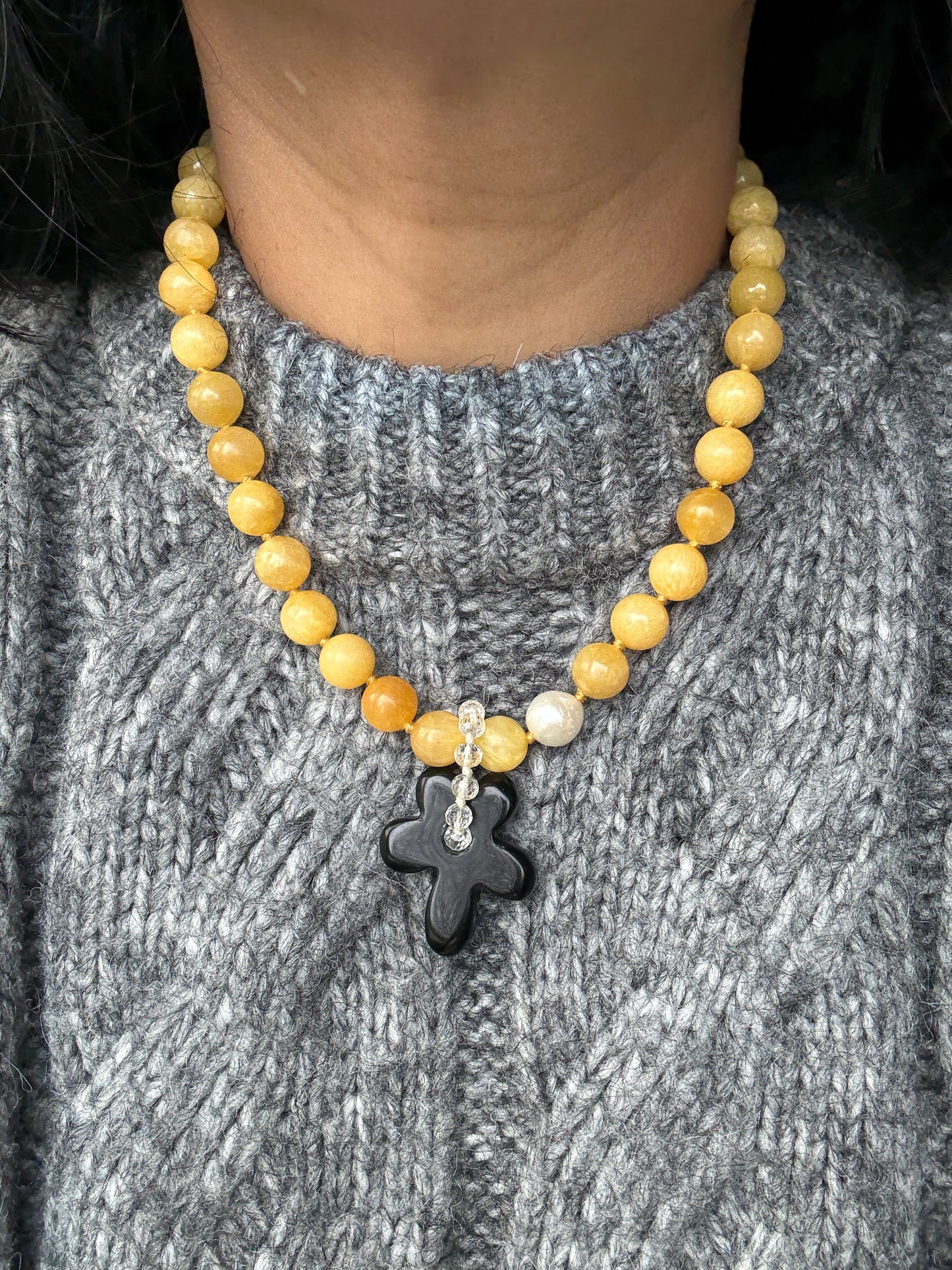 Calcite O’Clock Necklace