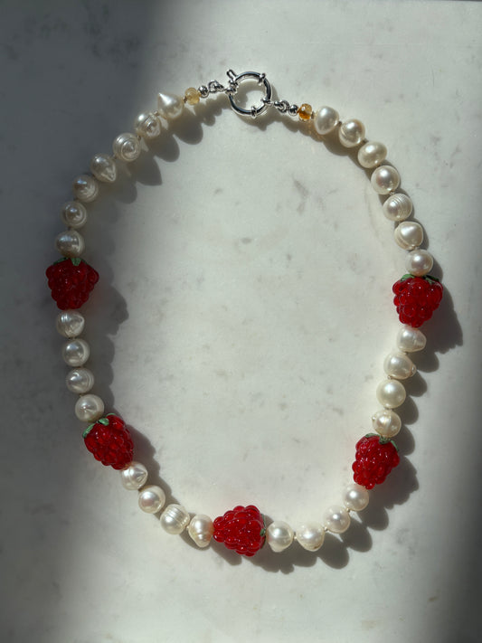 Raspberry Pickin' Necklace - Limited