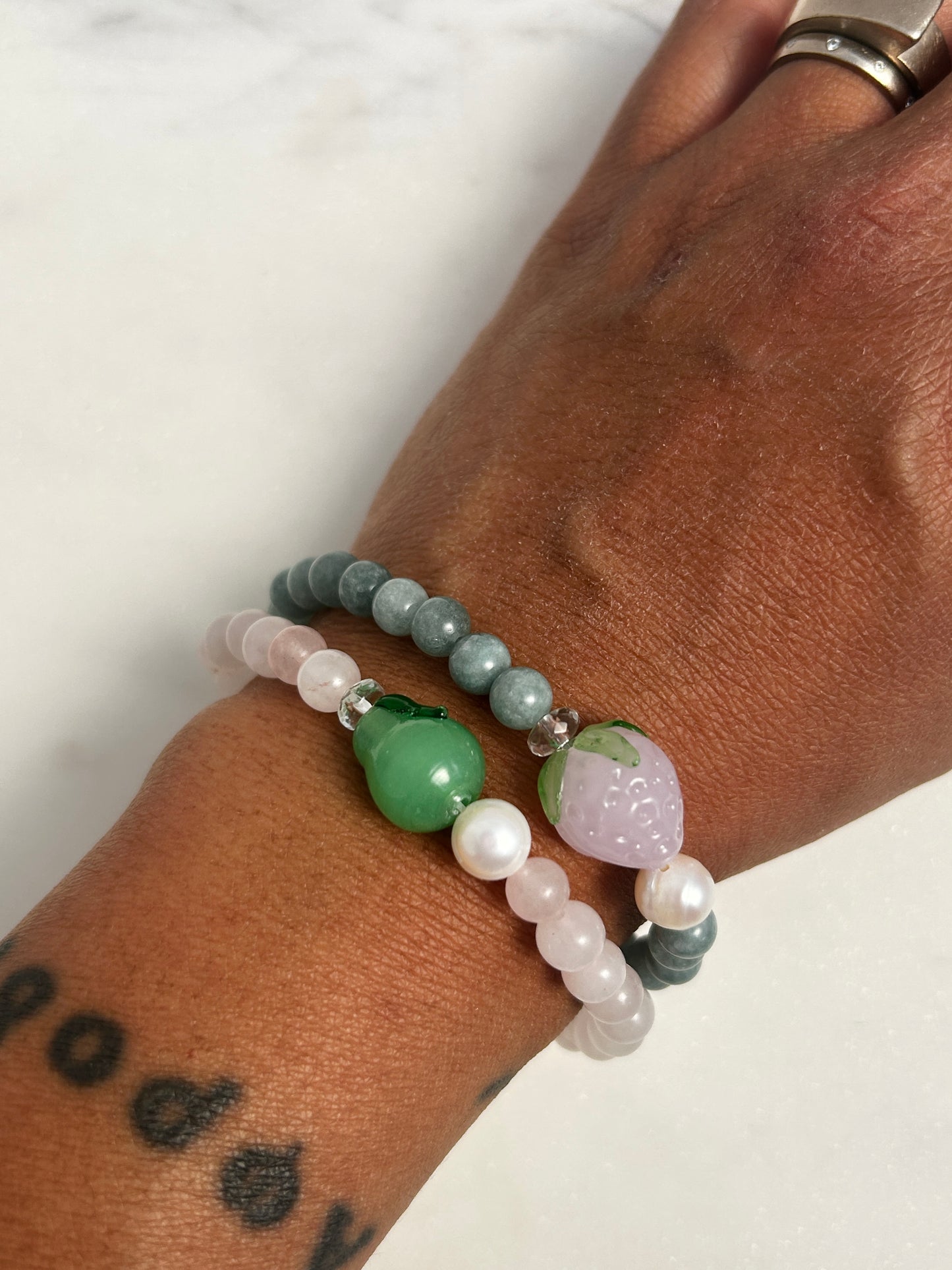 Pear Fruit Loops Bracelet
