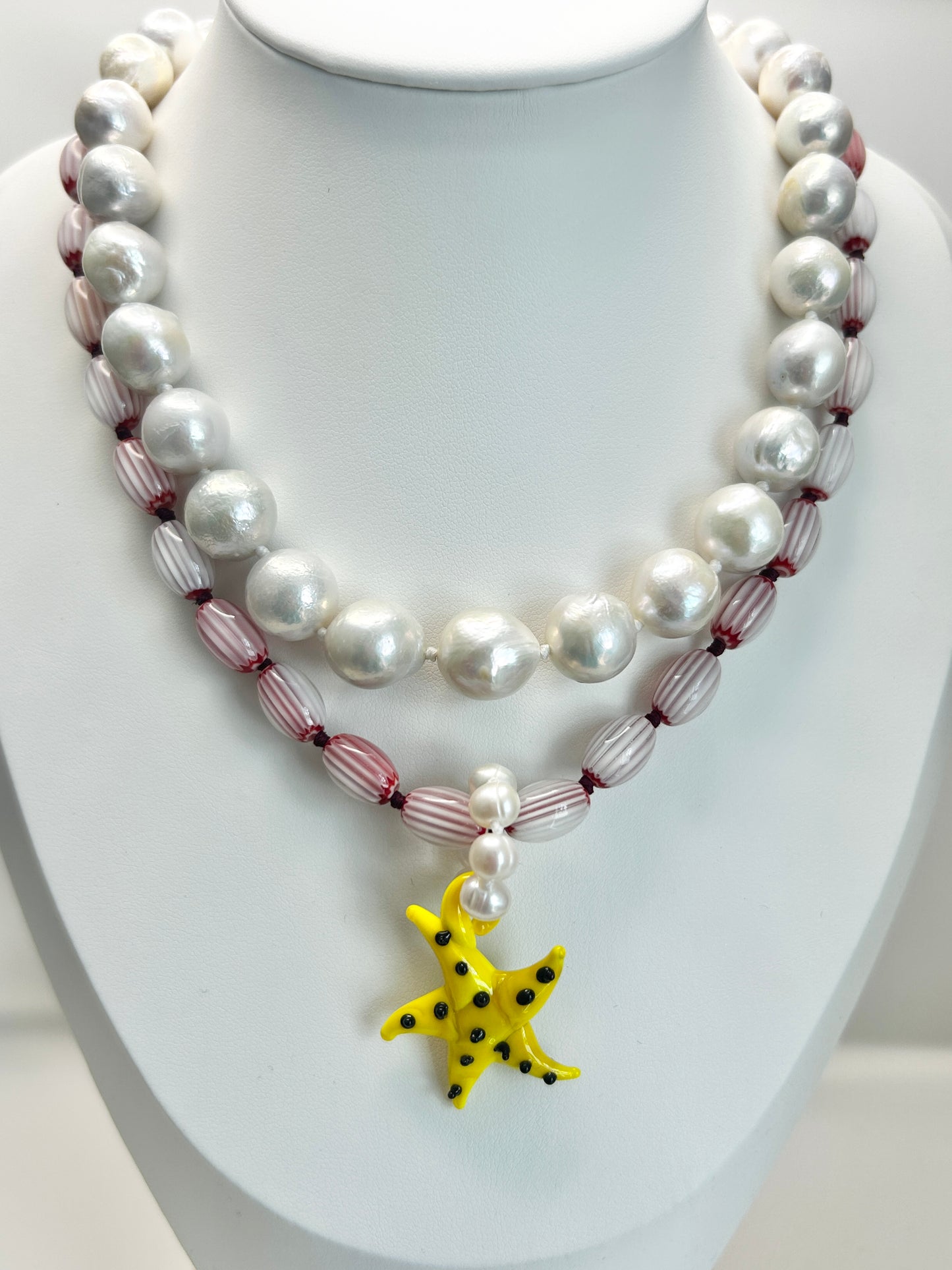 Sea Starlet Bubblegum Necklace - One Of A Kind