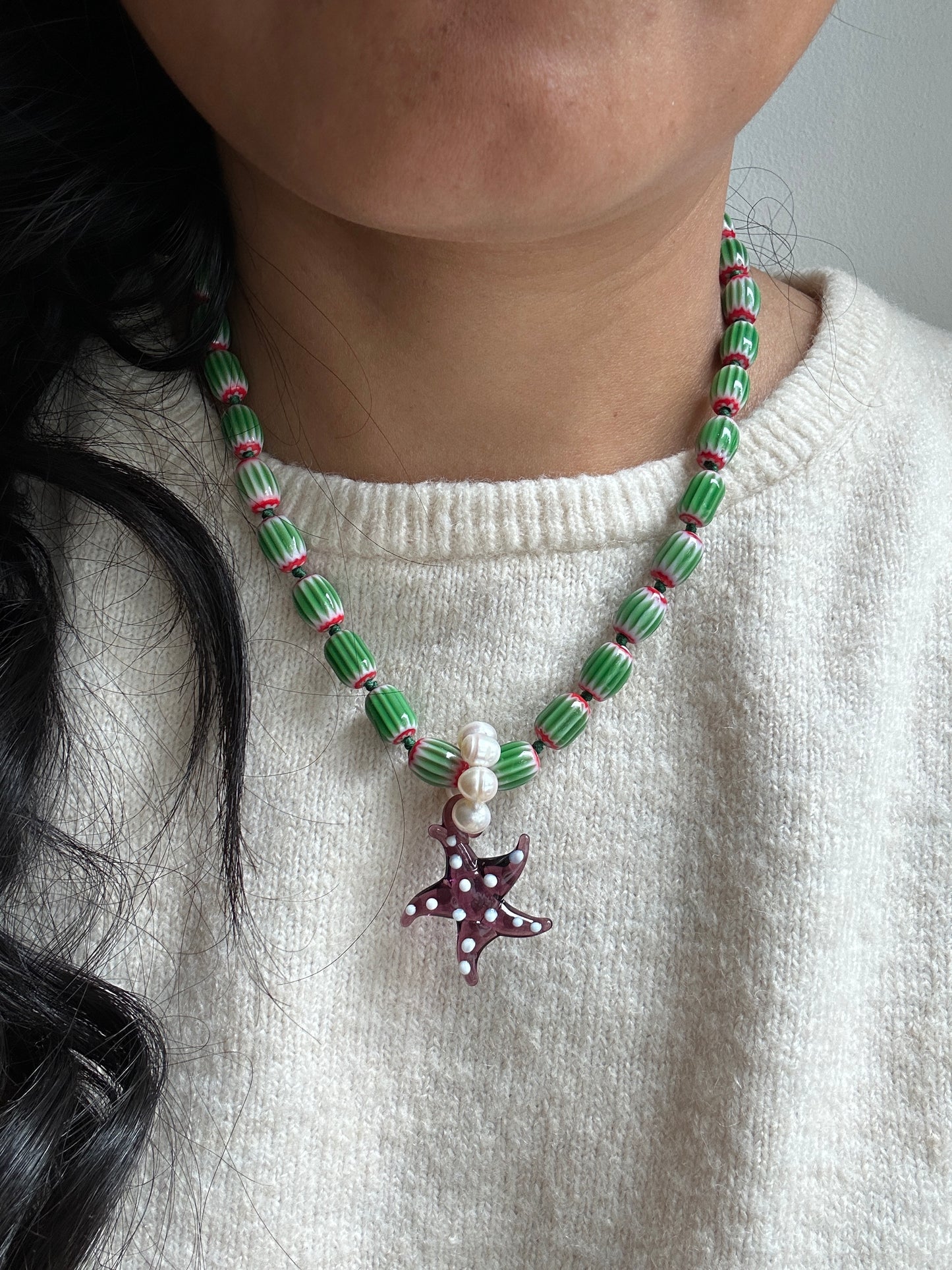 Sea Starlet Seafoam Necklace - One Of A Kind