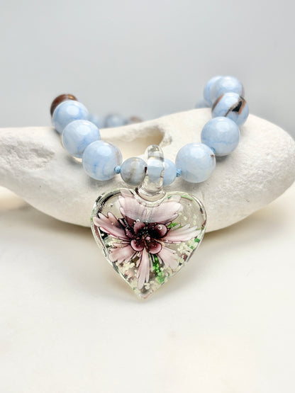 Love You After Dark Bark Necklace - One Of A Kind