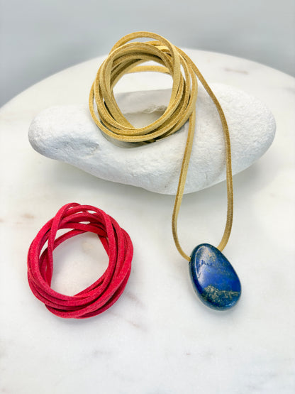 Lapis Lazuli Pebble Pendant
