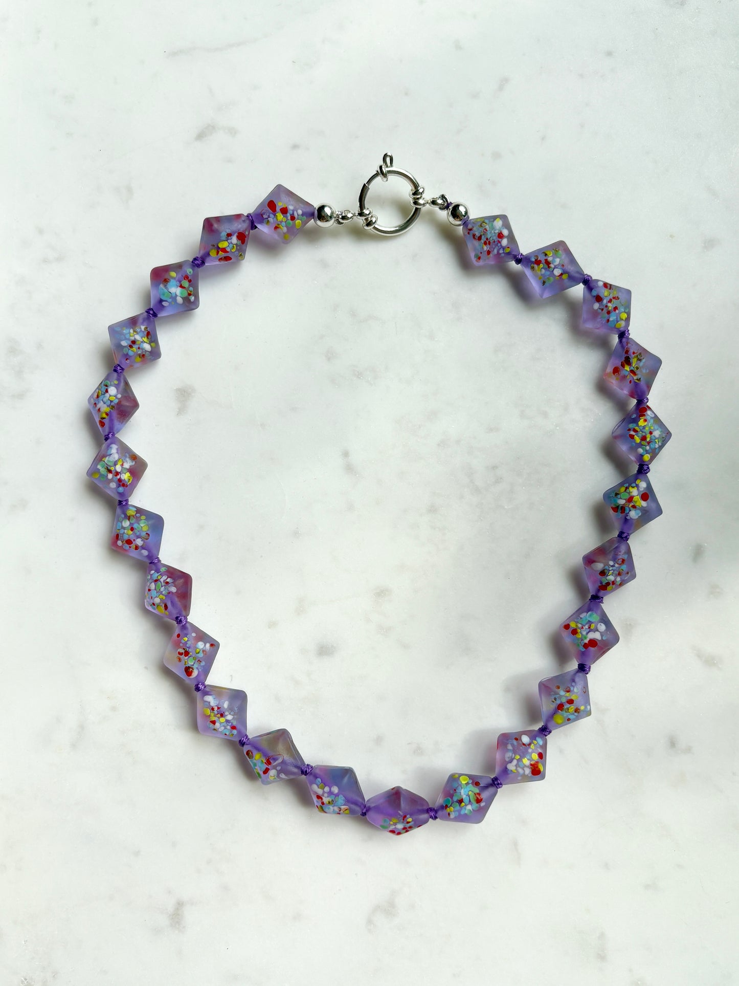 Birthday Sprinkles Lavender Bold Necklace - Limited