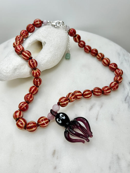 Little Sucker Driftwood Necklace