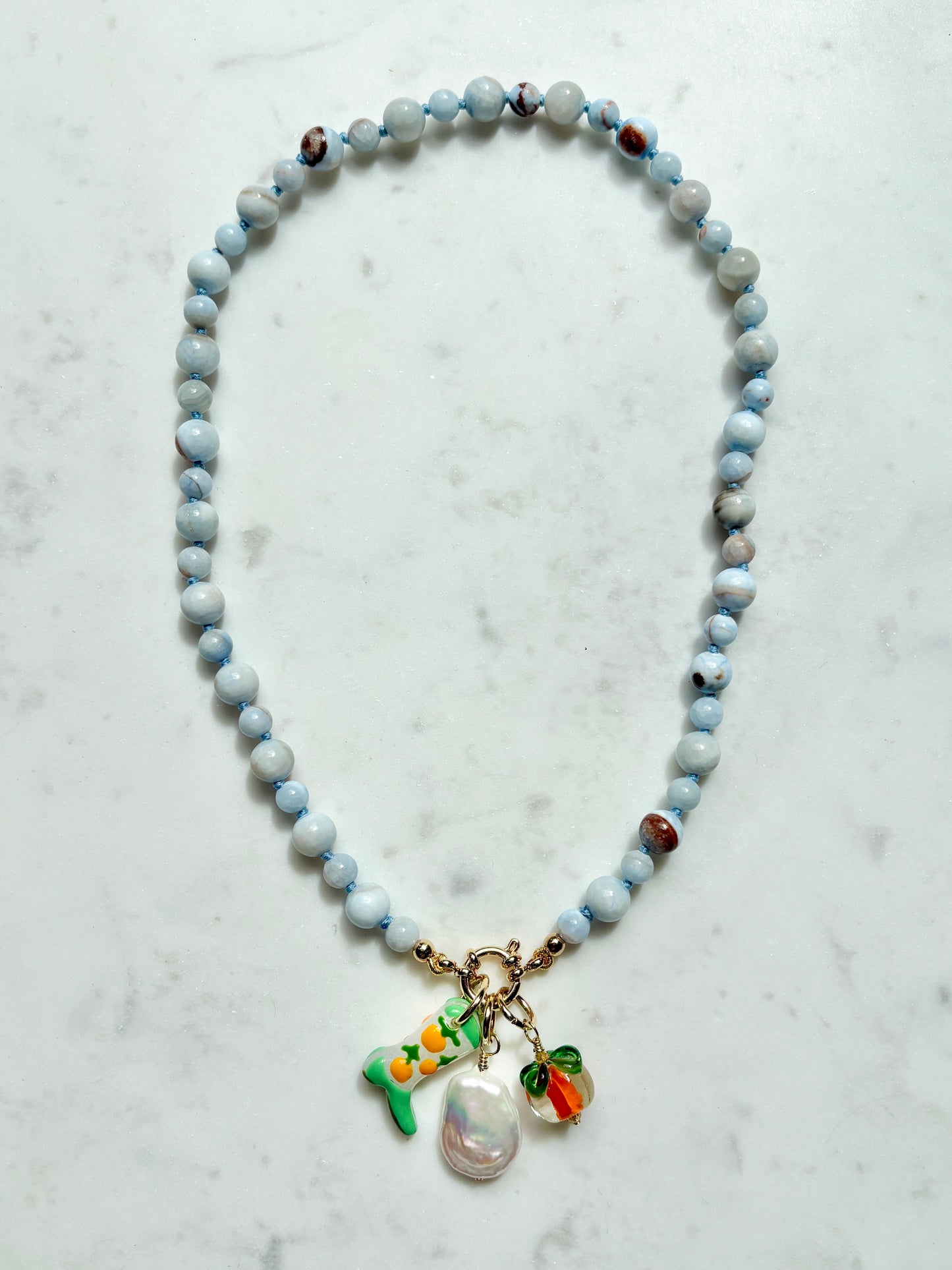 Bootiful Persimmon Bites Necklace