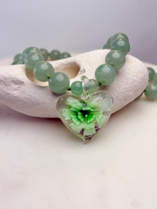 Heart In Bloom Meadow Necklace - One Of A Kind