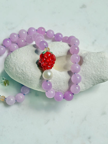 Raspberry Fizz Necklace - Limited