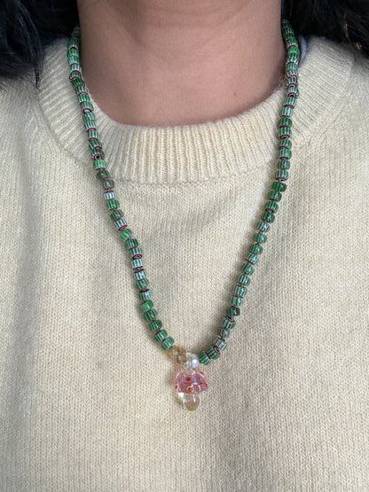 NEW Shroom Bloom Leaf Necklace