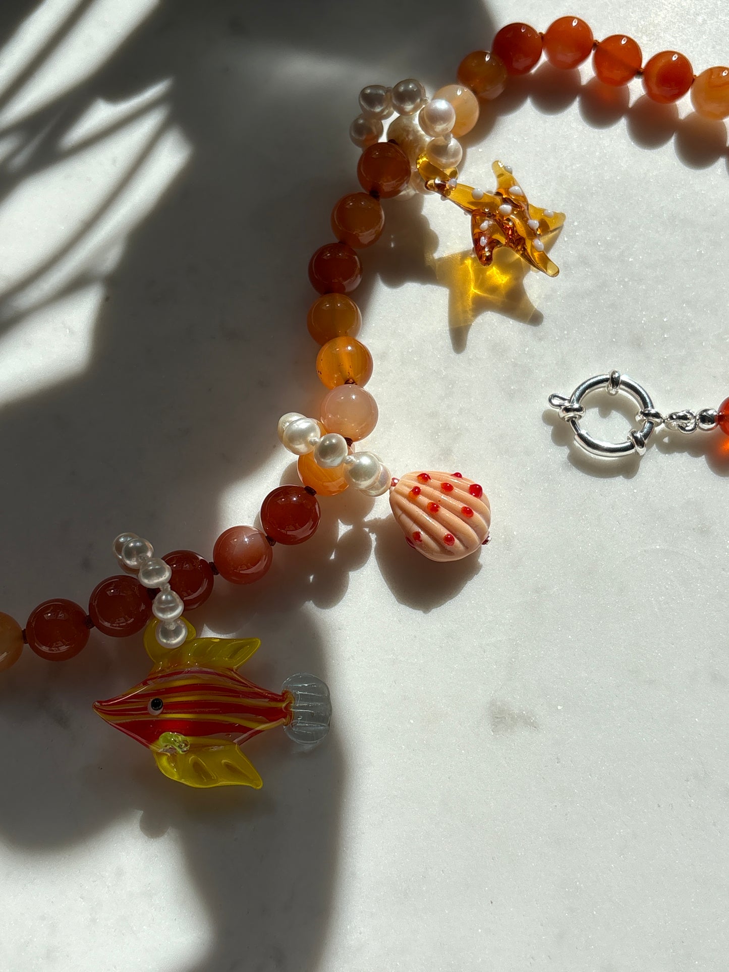 Carnelian O’Clock Necklace