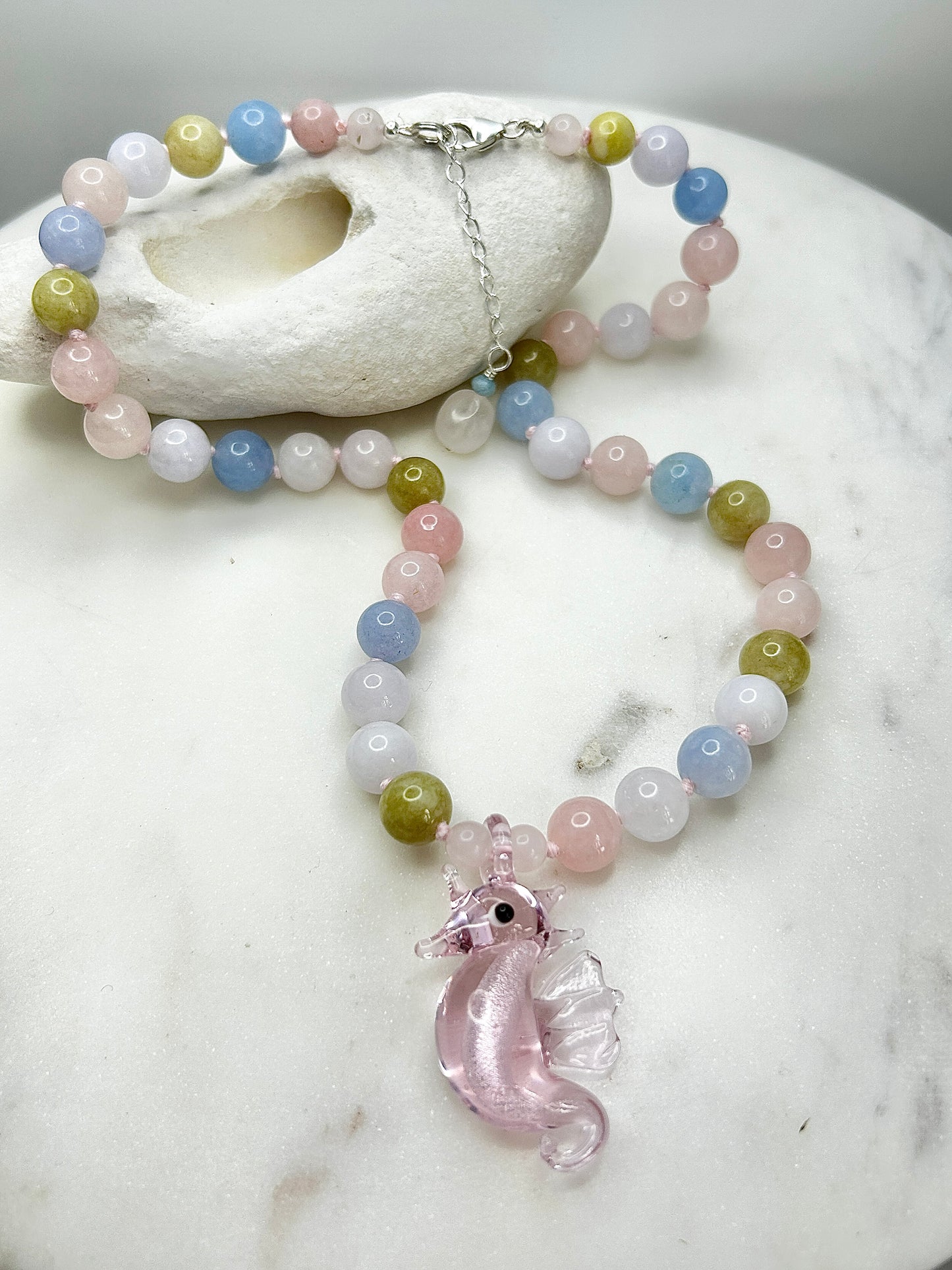Sassy Sea Stead Pastel Rainbow Necklace