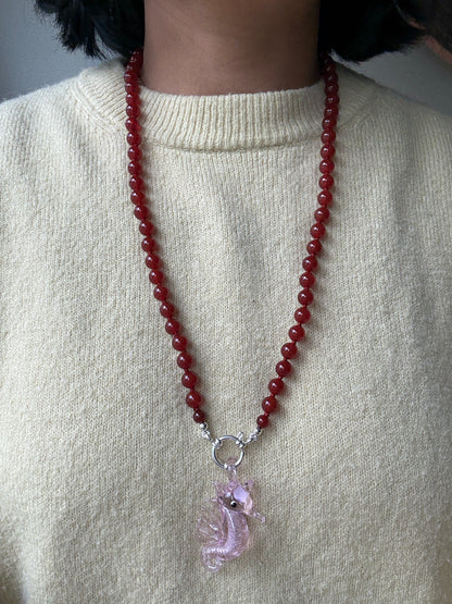 Long Cinnamon Bold Necklace - Limited