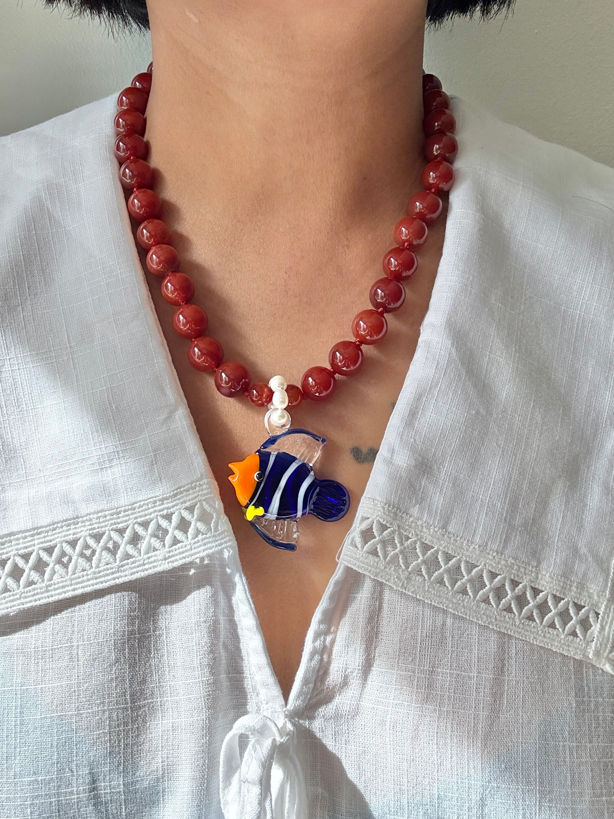 Blu Tang Necklace - One Of A Kind
