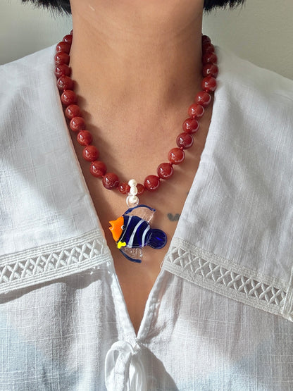 Blu Tang Necklace - One Of A Kind