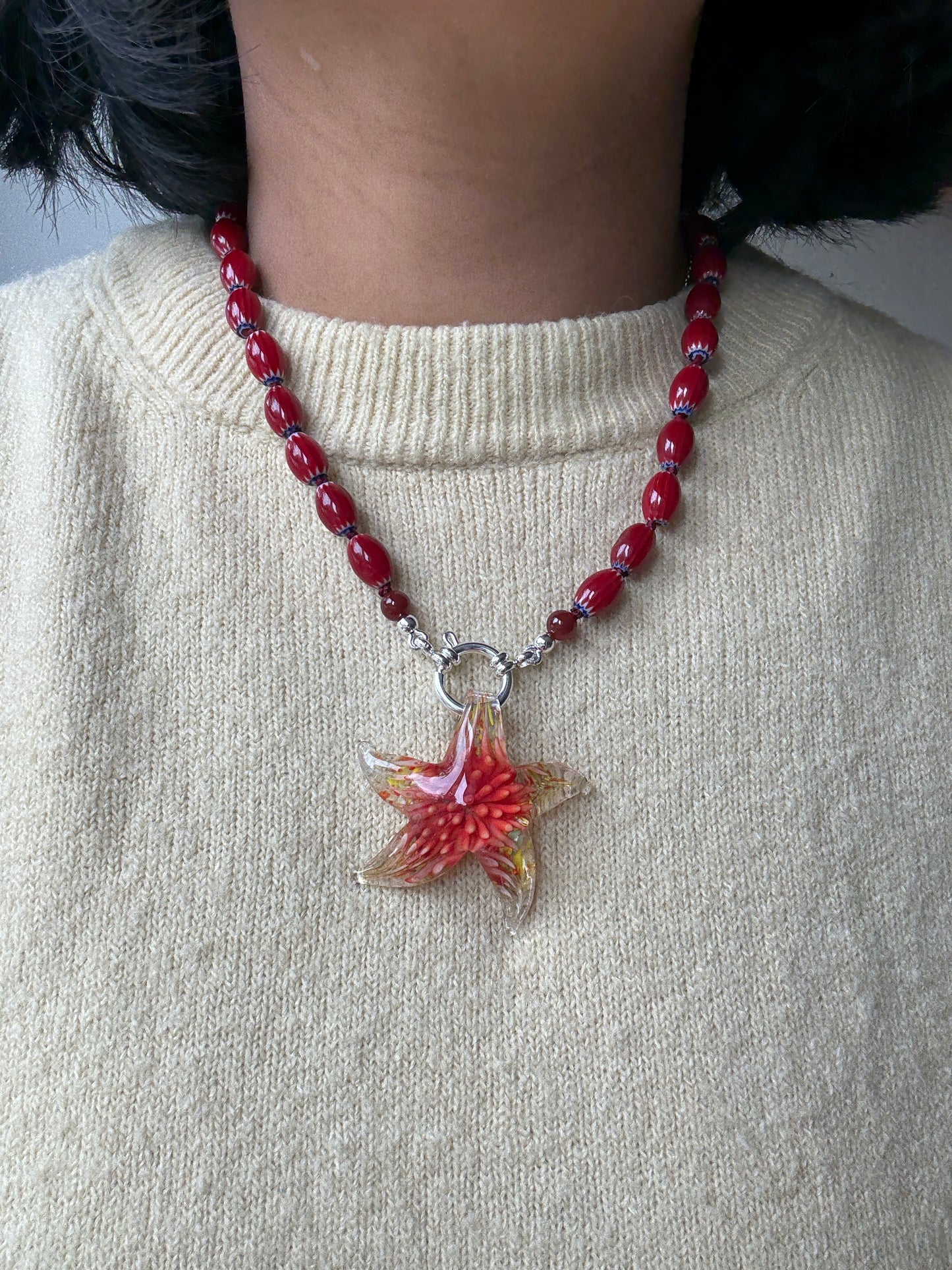 Celestial Star Burst Sunset Necklace - Limited