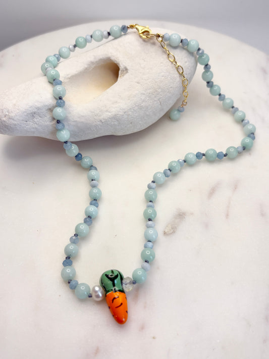 Plucked Carrot  Necklace