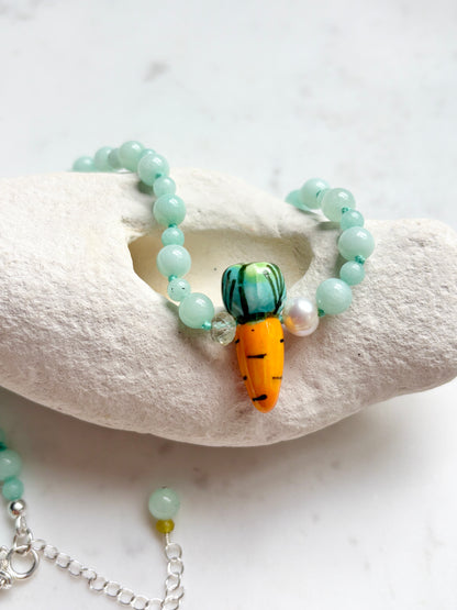 Plucked Carrot  Necklace