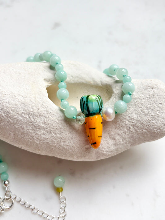 Plucked Carrot  Necklace