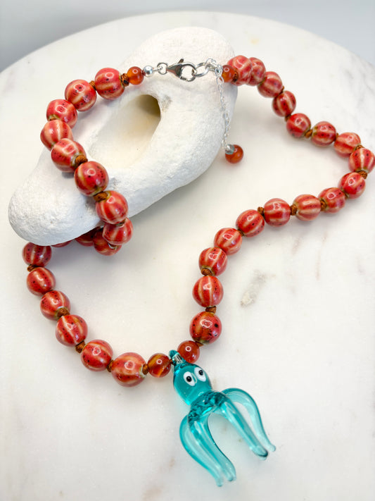 Little Sucker Aqua Necklace